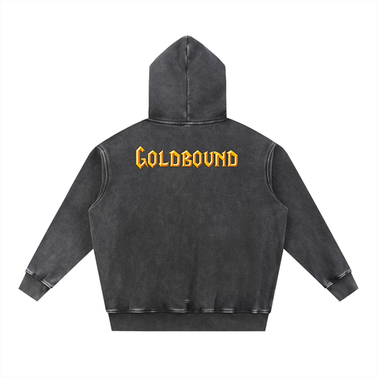 <GOLDBOUND> Snow Wash Fleece Oversize Hoodie